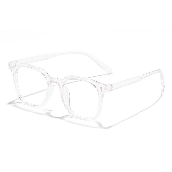 Damer fashionable solbriller med transparent ramme og UV-beskyttelse Luvikno