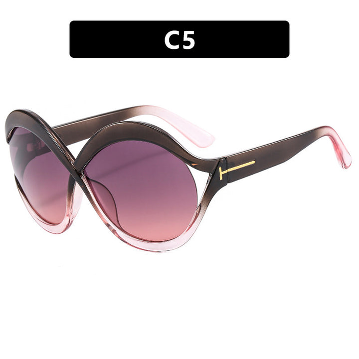 Dame ekstravagant formet solbrille Luvikno