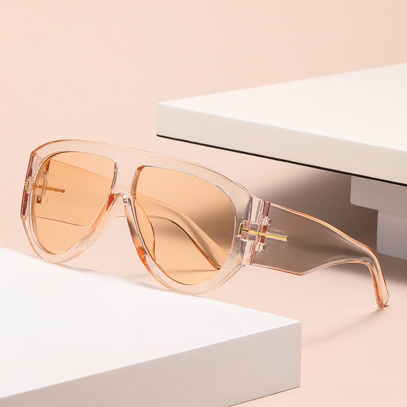 Oversized UV400 Aviator Solbriller Luvikno