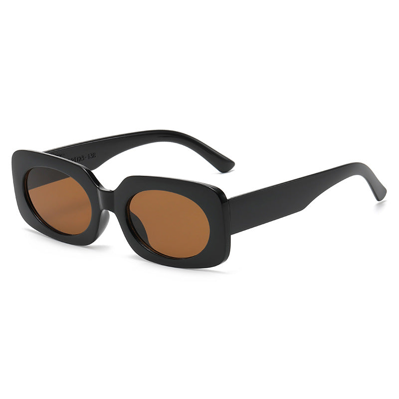 Dame Moteg Solbrille med unikt gjennomsiktig ramme Luvikno