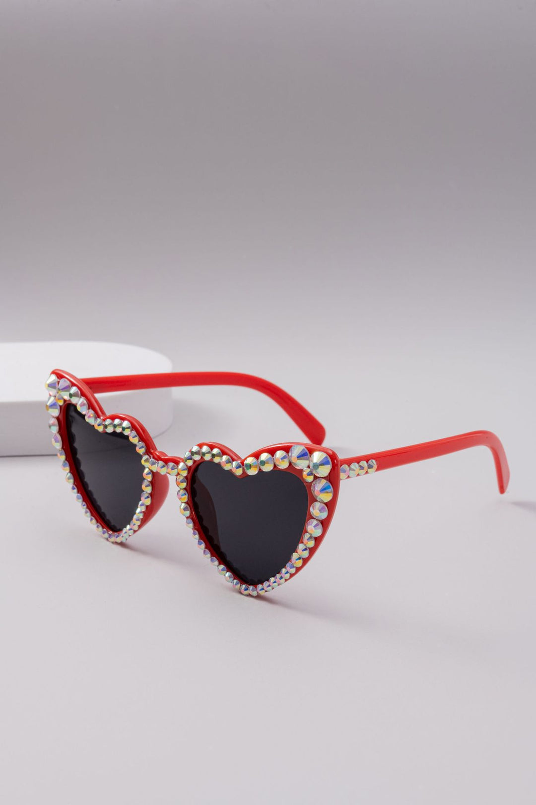 Dame Hjerteformet Glitter-solbrille Luvikno