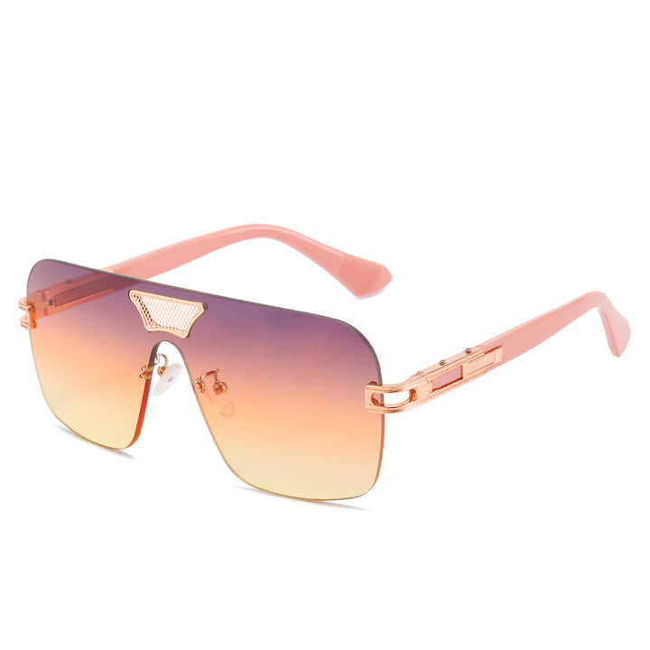 Damer moterik oversized solbriller med spesialramme og UV-beskyttelse Luvikno