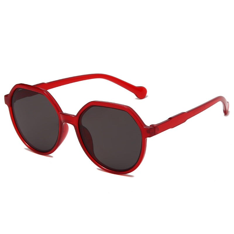 Dame moter solbrille med markant åttekant-design Luvikno