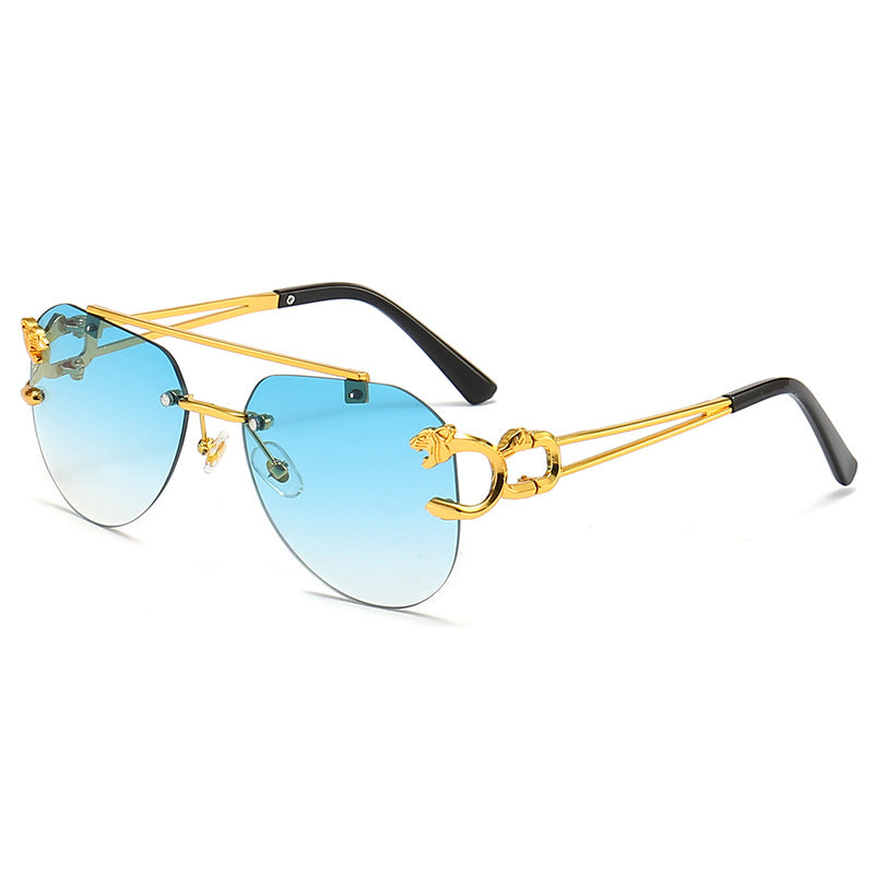 Dame Designer-solbrille med unikt dyreaksent Luvikno