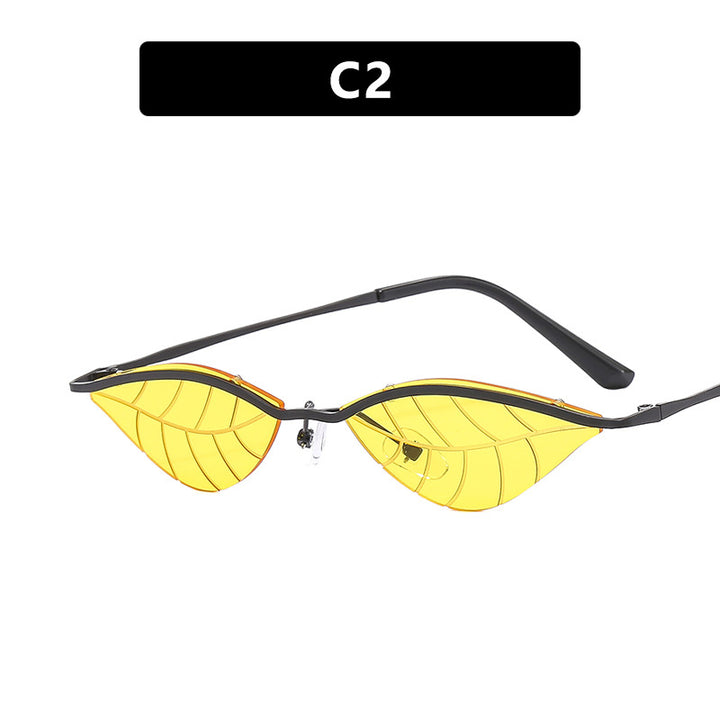 Dame Cat-Eye solbriller med innovativt bladdesign Luvikno