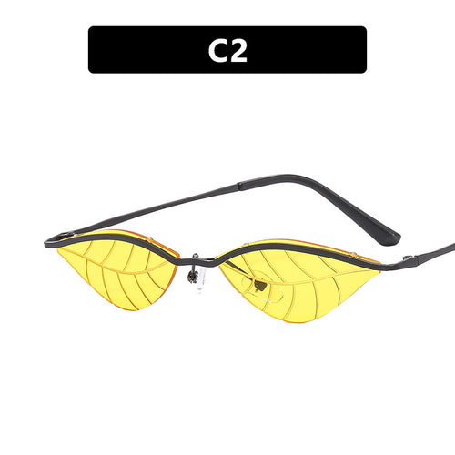 Dame Cat-Eye solbriller med innovativt bladdesign Luvikno