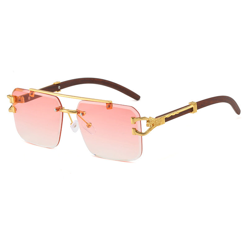 Dame eksklusiv designer-solbrille med luksuriøse detaljer Luvikno