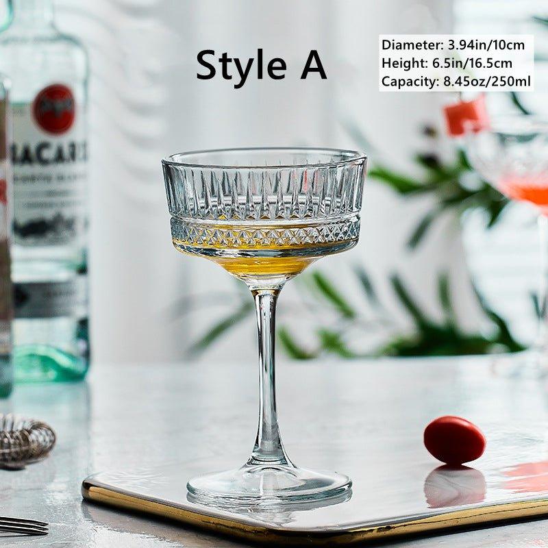 Mønstret Martini Cocktail Glasser | Luvikno