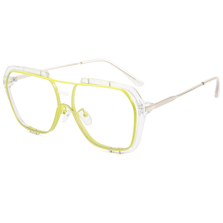 Dame moteriktige oversized solbriller Luvikno