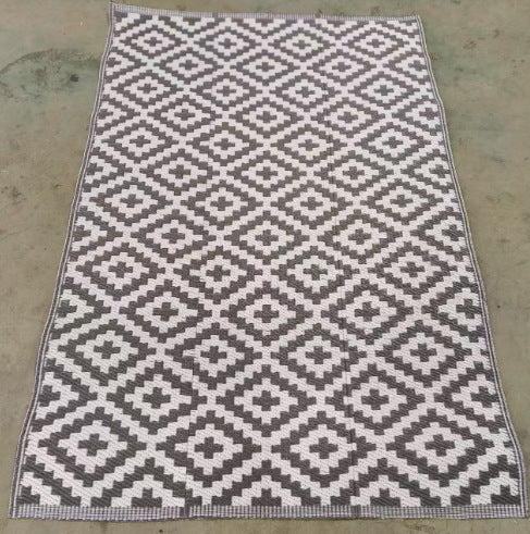 Dame Elegant dekorativ teppe med geometrisk mønster Luvikno