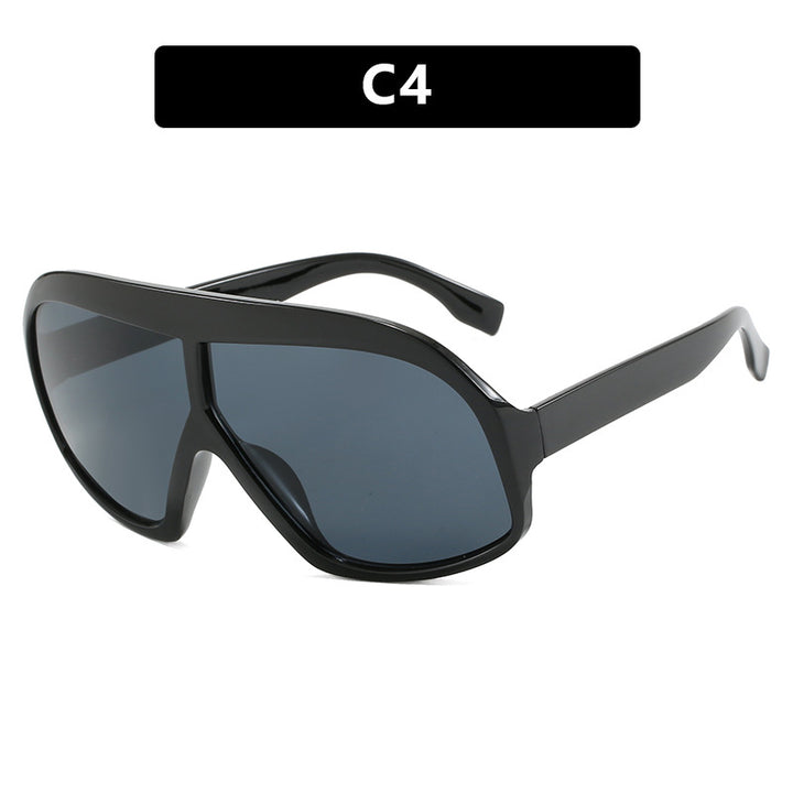 Dame moteriktig sports-solbrille i futuristisk design Luvikno