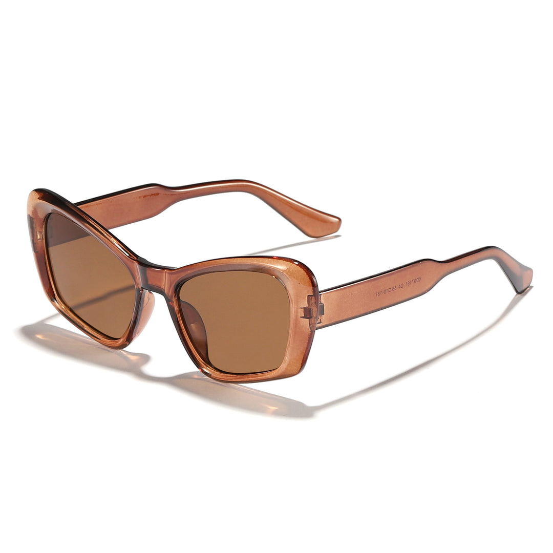 Dame designer solbrille i den gjenkjennelige retro-stilen Luvikno
