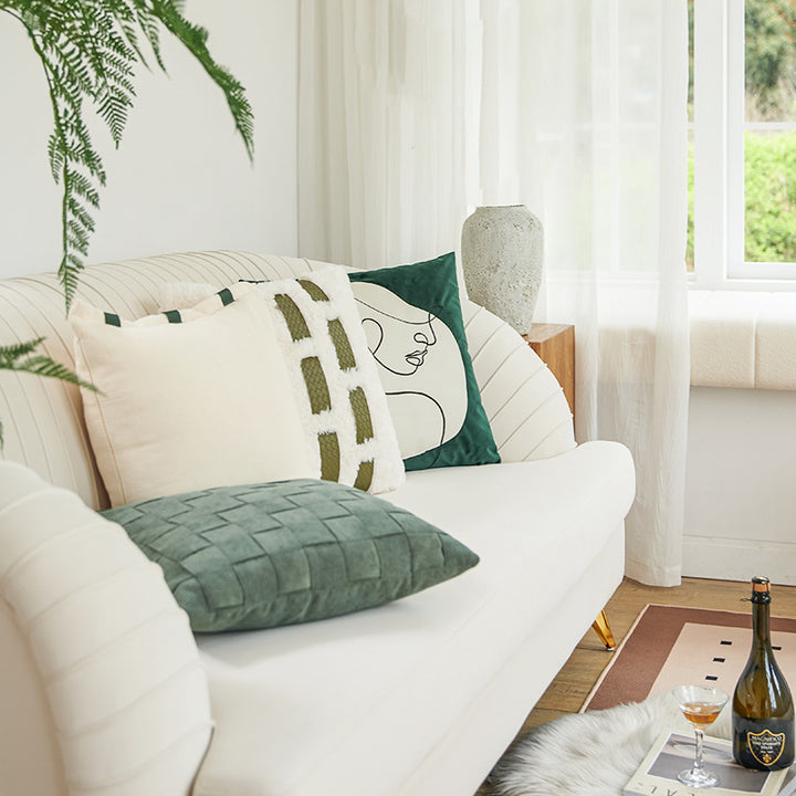 Women Decorative Pillowcase with modern minimalism and unique art design Luvikno
