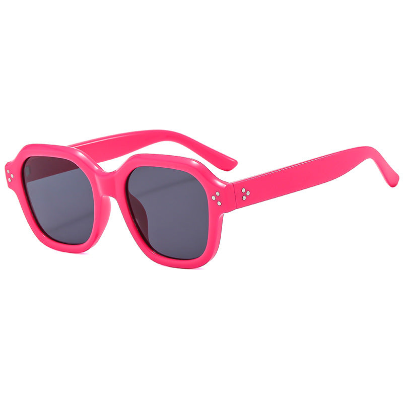 Dame Moderne Retro-solbriller med bred ramme og UV-beskyttelse Luvikno