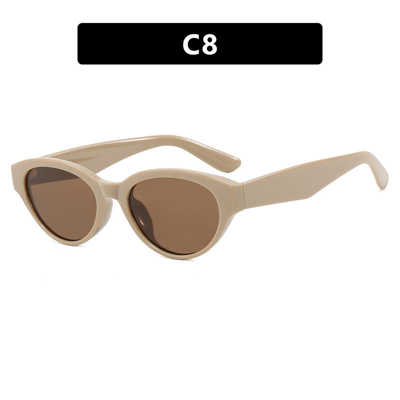 Dame Cat-Eye solbriller med beskyttende UV-filter og elegant ramme Luvikno