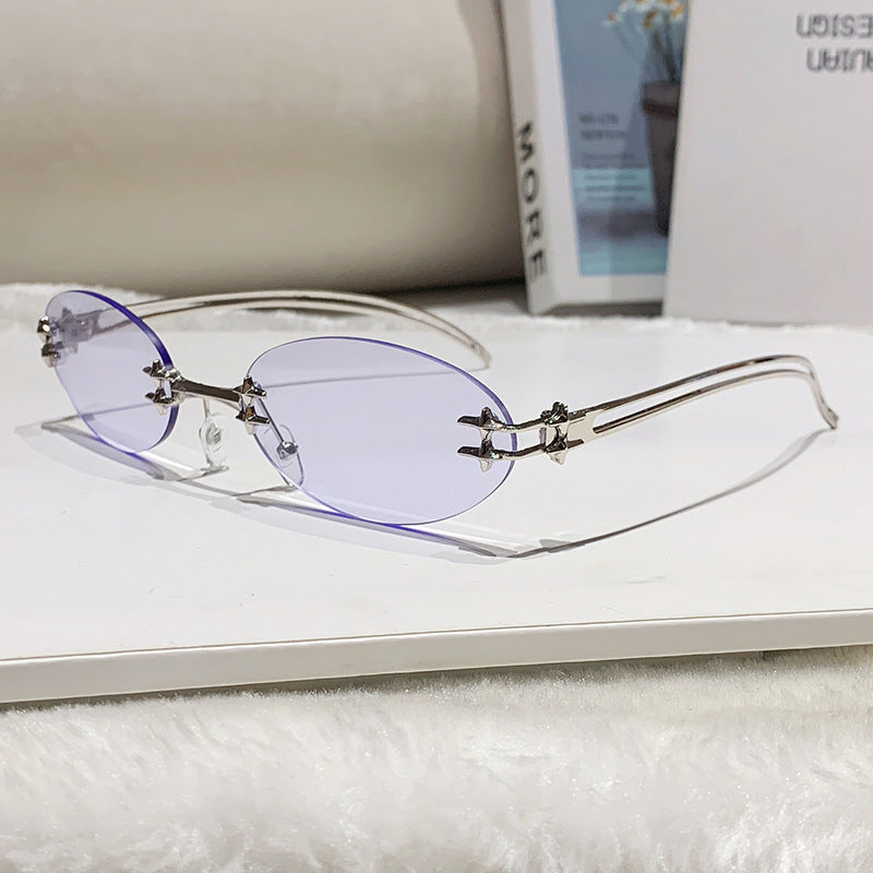 Dame elegant metallbrille med filigran design Luvikno