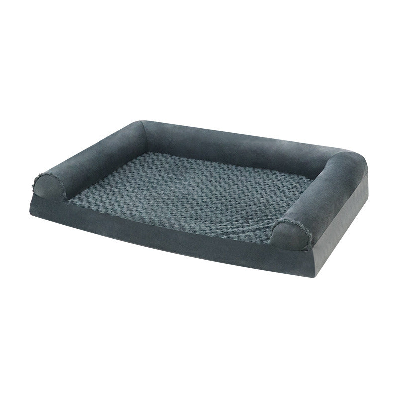 Unisex ortopedisk premium hundepute med kosetopp Luvikno
