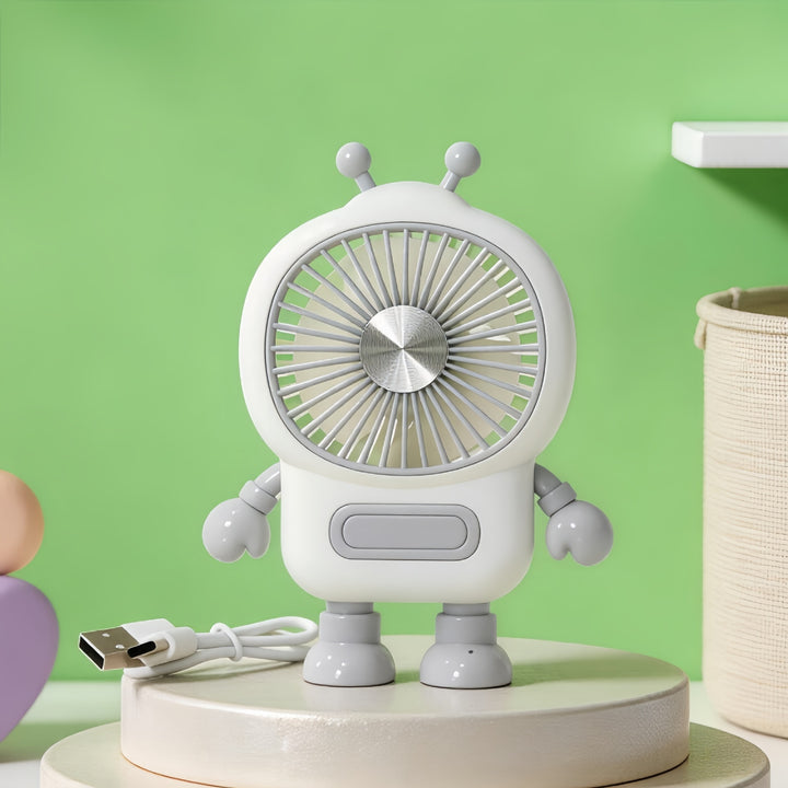 Damer Bærbar Robot-vifte med USB-ladingsfunksjon og fleksibelt design Luvikno
