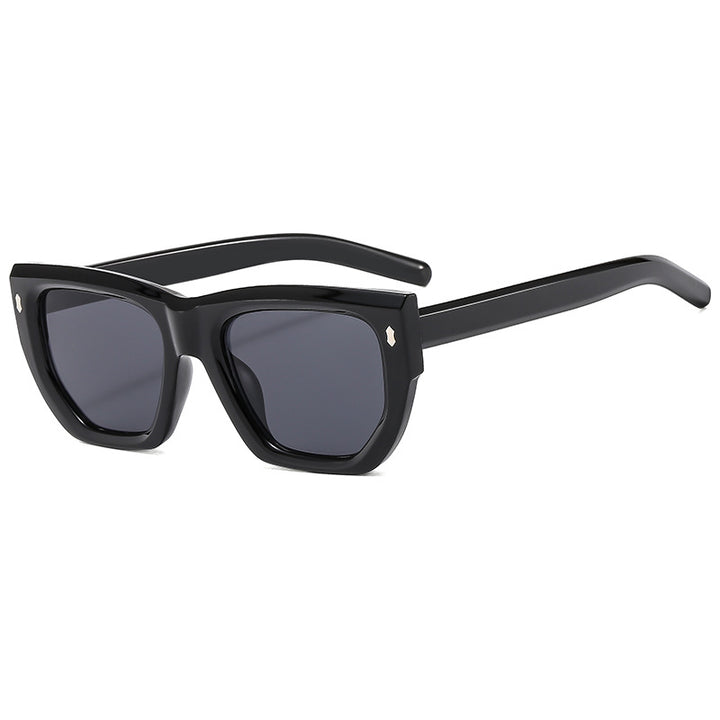 Dame Designer-solbrille med moderne geometrisk ramme og UV-beskyttelse Luvikno