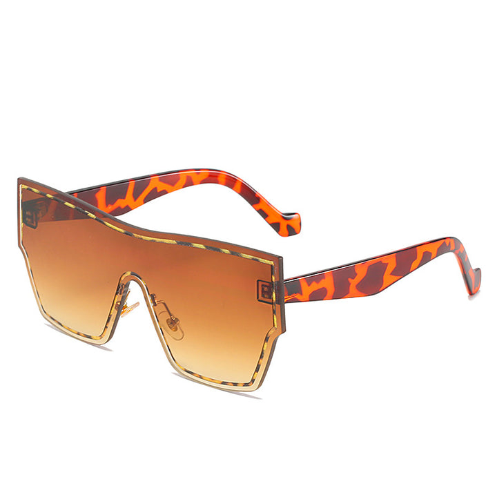 Dame futuristiske Oversized-Wraparound-solbriller Luvikno