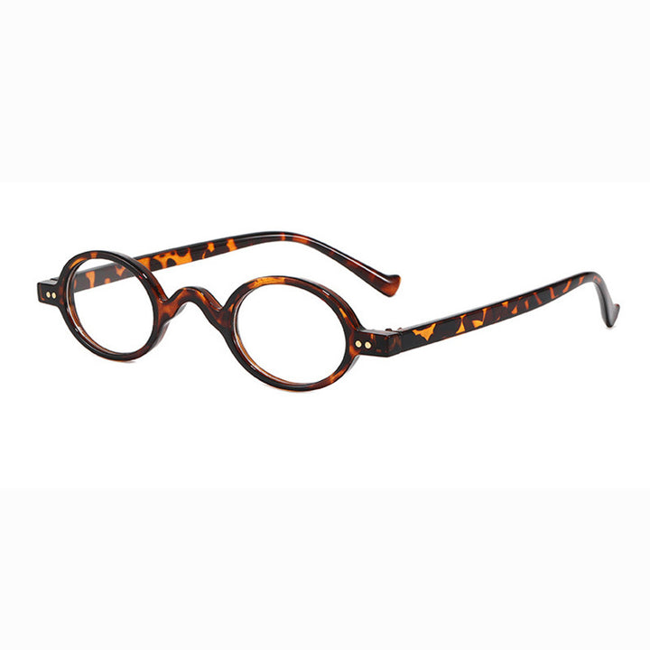 Dame rund solbrille i retrostil Luvikno