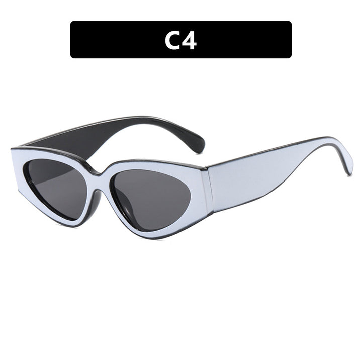 Dame Cat-Eye solbriller med ekstravagant design og beskyttende UV-filter Luvikno