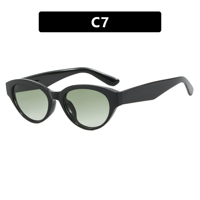Dame Cat-Eye solbriller med beskyttende UV-filter og elegant ramme Luvikno