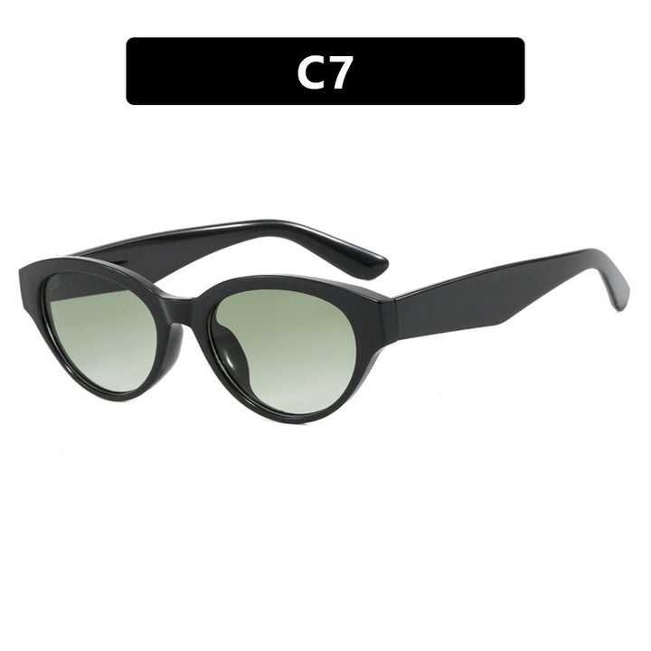 Dame Cat-Eye solbriller med beskyttende UV-filter og elegant ramme Luvikno