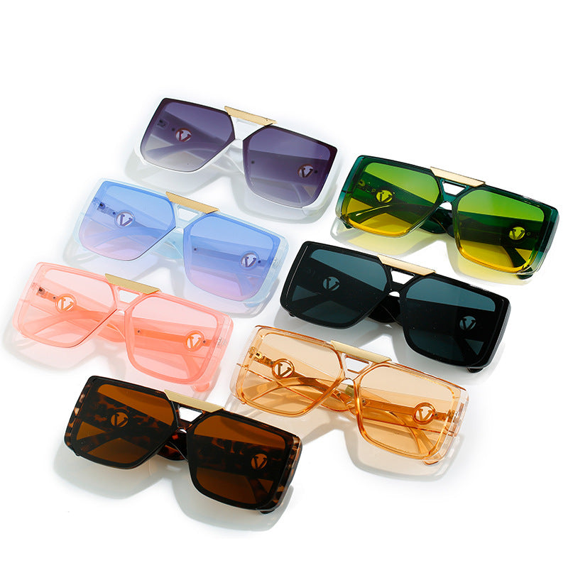 Dame elegant firkantet solbrille Luvikno