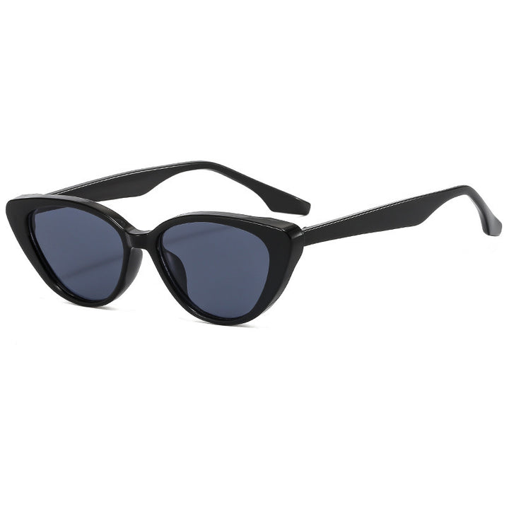 Dame Cat-Eye solbriller med moderne ekstrem ramme Luvikno