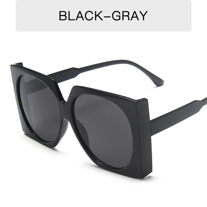 Dame Oversized solbriller i elegant ramme Luvikno