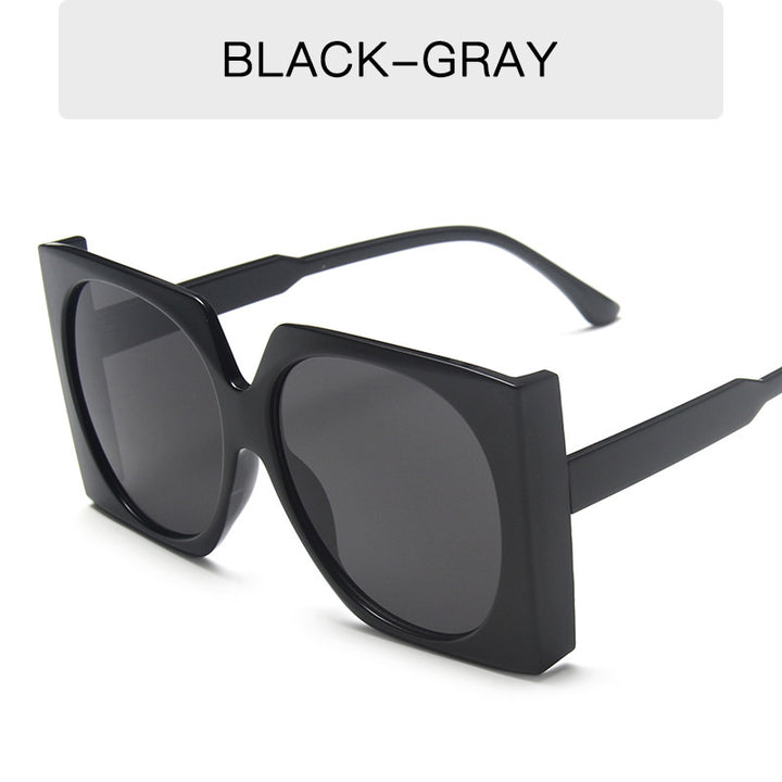Dame Oversized solbriller i elegant ramme Luvikno