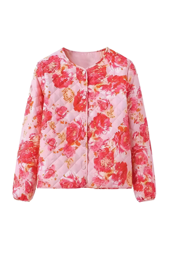 Luvik | Blomstrete Jacquard Mikro Jakke