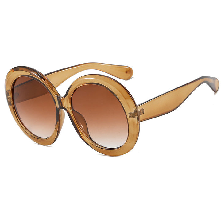 Dame oversized moteriktig solbrille med elegant design Luvikno