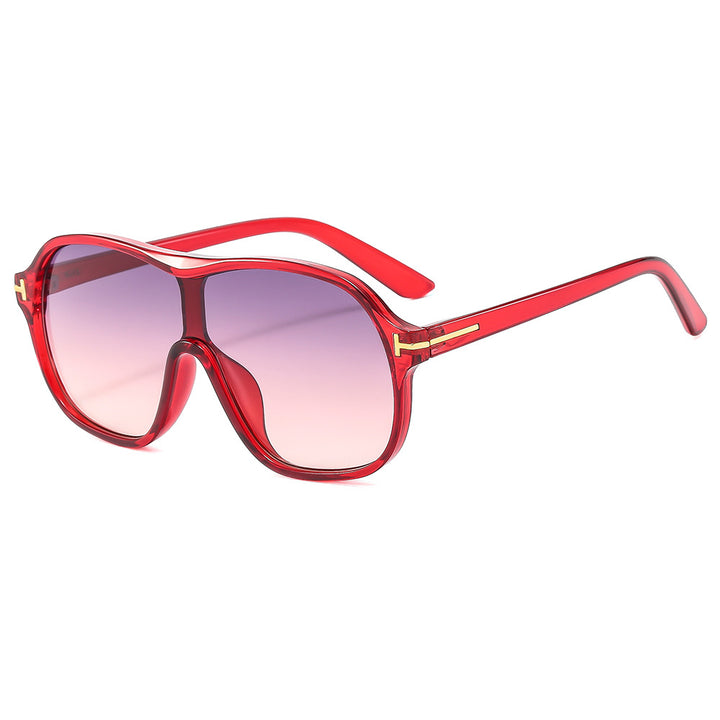 Dame moteriktig oversized solbrille med innovativt design Luvikno