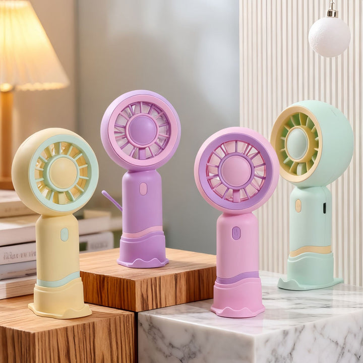 Dame Bærbar Håndvifte med søtt Snegle-design Luvikno