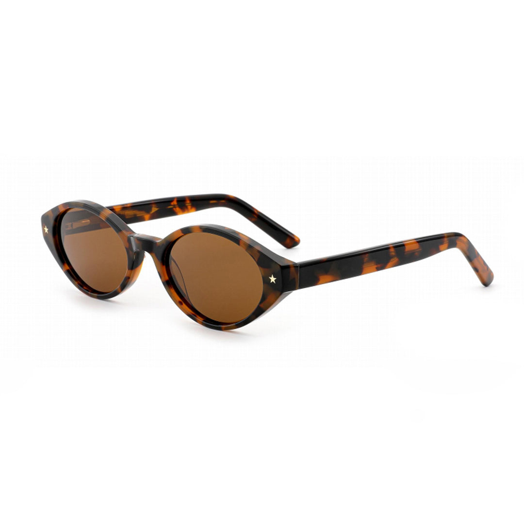 Dame solbrille i ovalt retro-design med høyeste UV-beskyttelse Luvikno