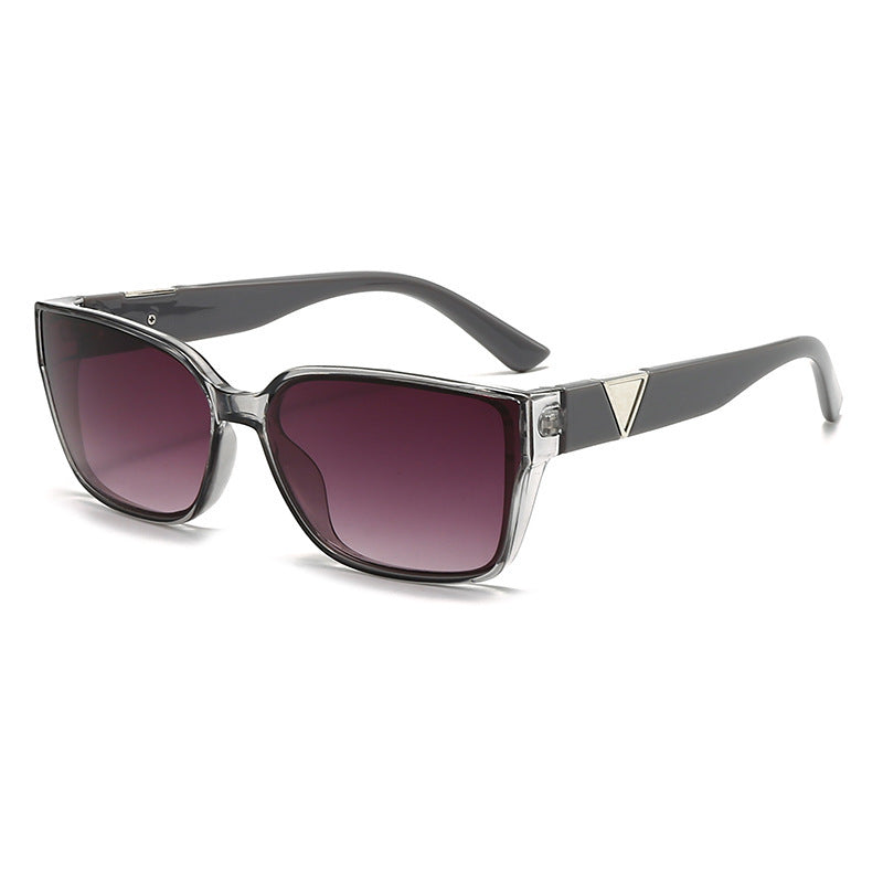 Dame Oversized kvadratisk solbrille med elegante detaljer Luvikno