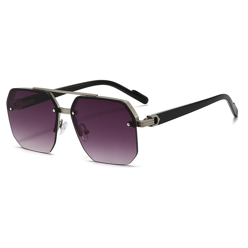 Dame moteriktig solbrille i trendy sekskant-design Luvikno