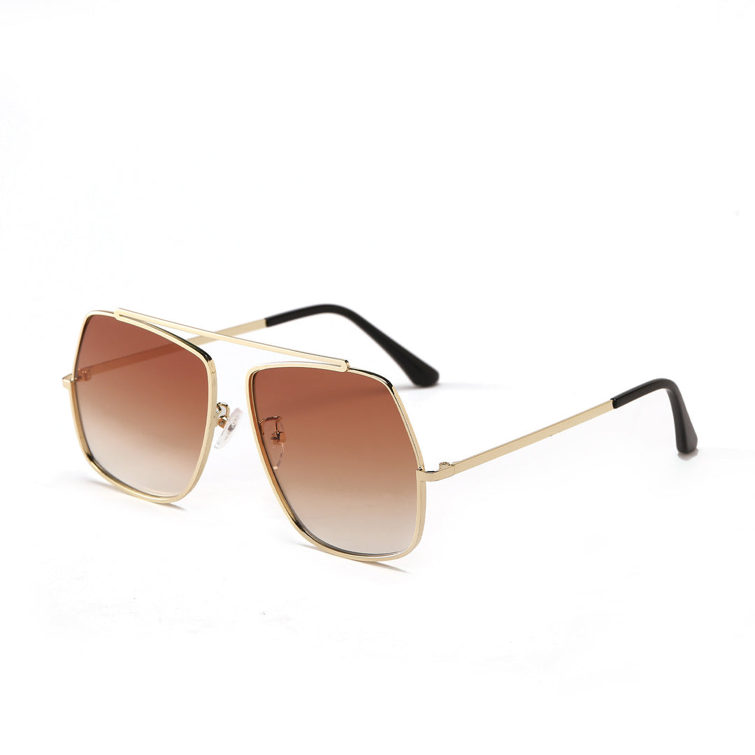 Dame polygonal solbrille med elegant, moderne ramme Luvikno
