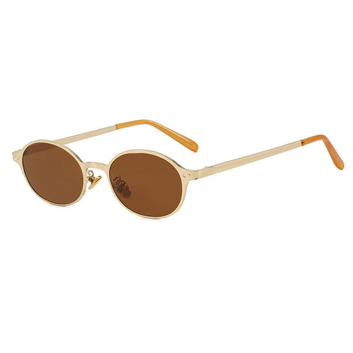 Dame rund brille med filigran metallramme og behagelige nesepads Luvikno