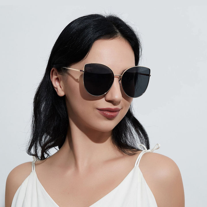 Damer Cat-Eye solbriller Luvikno