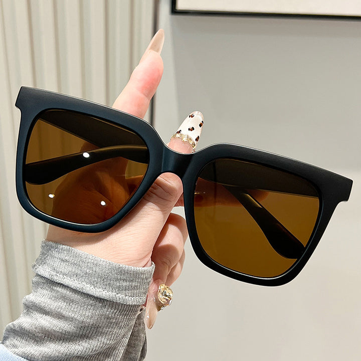 Dame oversized solbriller med matt ramme Luvikno
