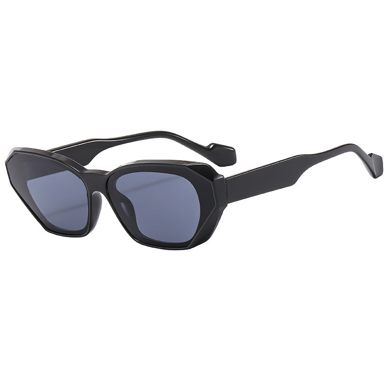 Dame trendy polygonale solbriller Luvikno
