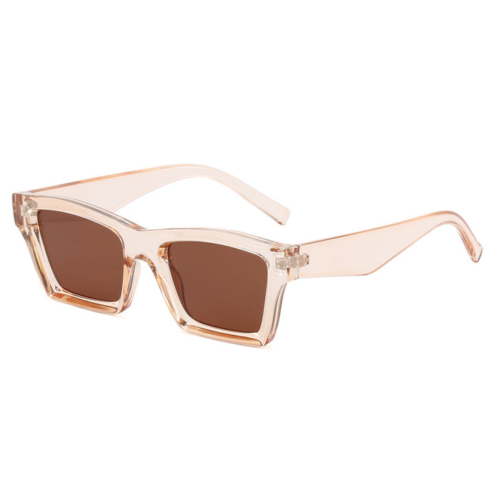 Dame trendy solbriller med bred ramme Luvikno