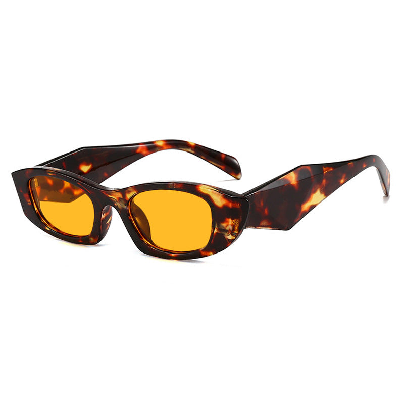 Dame trendy Cat-Eye solbriller med unikt ramme og UV-beskyttelse Luvikno