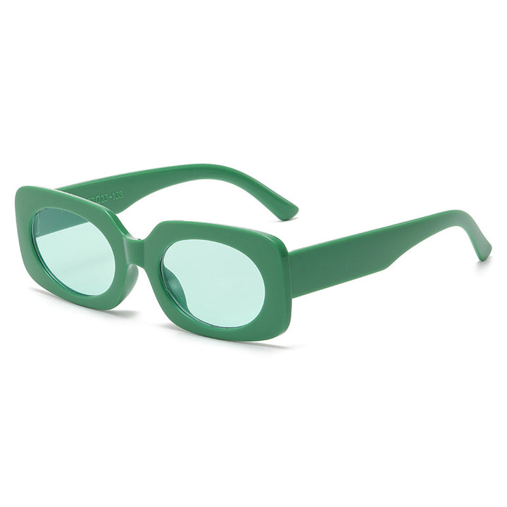 Dame Moteg Solbrille med unikt gjennomsiktig ramme Luvikno