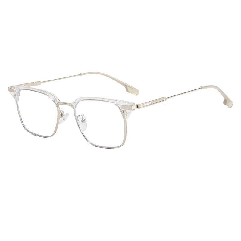 Dame kvadratisk solbrille med lett metallramme og brede stenger Luvikno