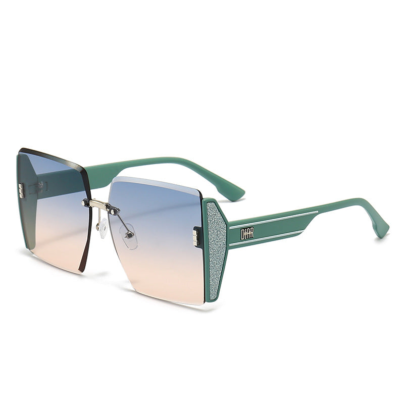Dame geometrisk Fashion-solbrille Luvikno