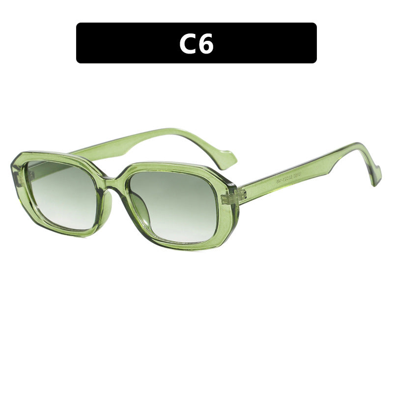 Dame moteriktig solbrille med elegant geometrisk design Luvikno